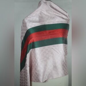 Authentic Chanel  Wrap Stole Shawl 60% Wool 40% Acrylic Multicolor Used